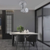 Kinkiet niklowana lampa ścienna IP22 łazienka salon z żarówką GU10 LED 3W [Artp]